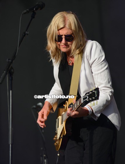 Anne Grete Preus fotografert på Odderøya Live, 12. juli 2014. Foto: Svein Erik Nomeland