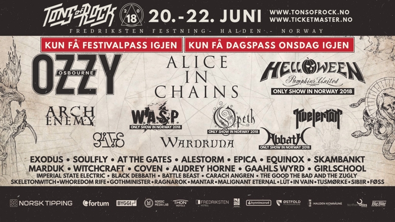 Tons of Rock 2018