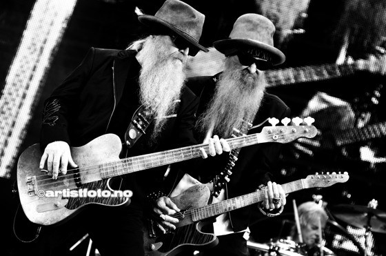 ZZ Top på Notodden Bluesfestival 2012. Foto: Svein Erik Nomeland