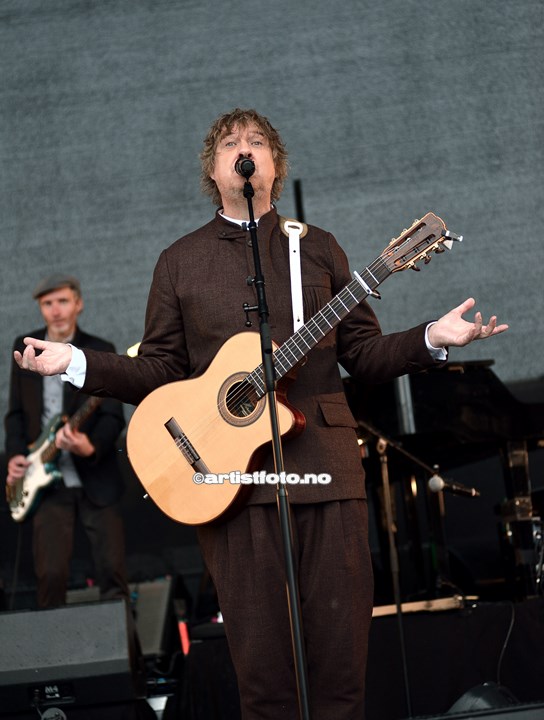 Vokalist Jan Toft, Vamp på Lindesnes Fyr 2019. Foto: Svein Erik Nomeland