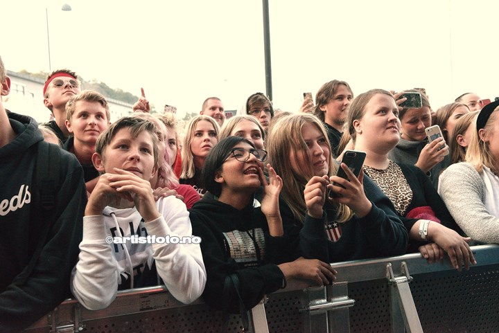 Julie Bergan på Skalldyrfestivalen, Mandal 2019. Foto: Svein Erik Nomeland