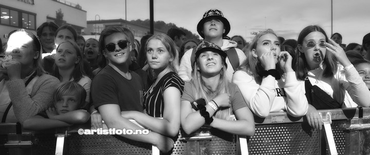 Julie Bergan på Skalldyrfestivalen, Mandal 2019. Foto: Svein Erik Nomeland