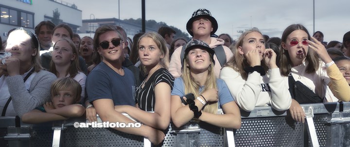 Julie Bergan på Skalldyrfestivalen, Mandal 2019. Foto: Svein Erik Nomeland
