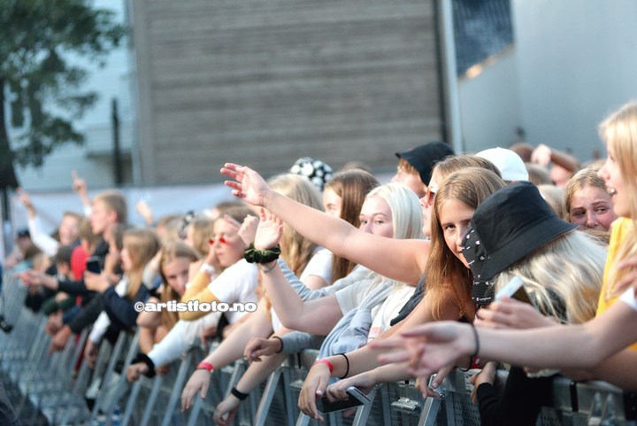 Julie Bergan på Skalldyrfestivalen, Mandal 2019. Foto: Svein Erik Nomeland