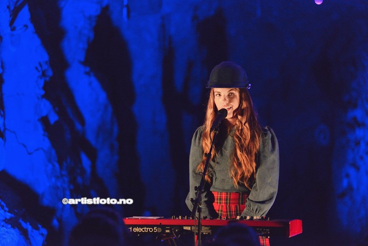 Hilde Selvikvåg i Knaben gruver 2019. Foto: Svein Erik Nomeland