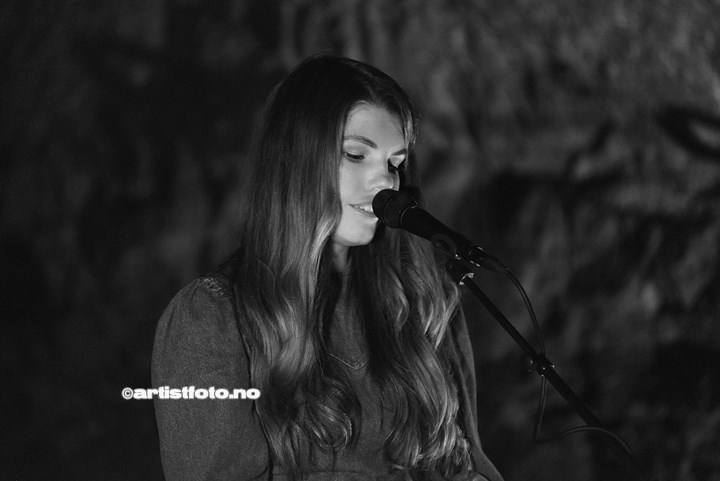 Hilde Selvikvåg i Knaben gruver 2019. Foto: Svein Erik Nomeland