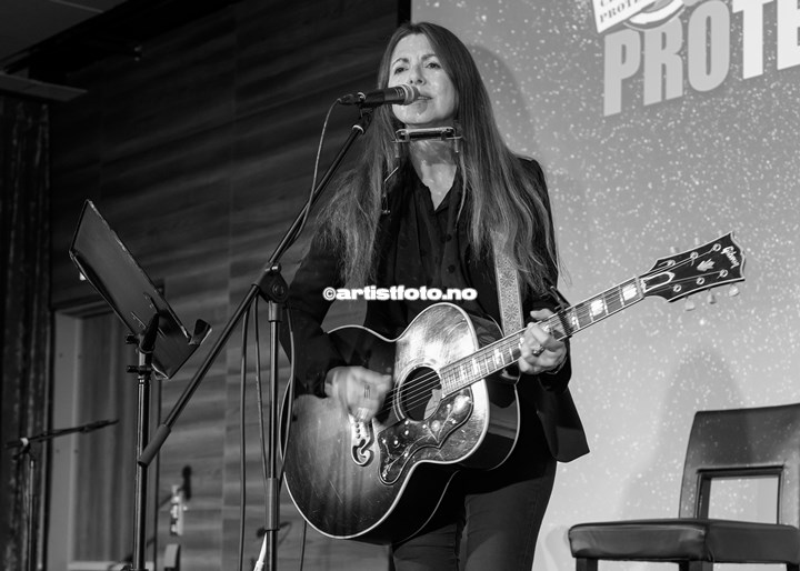 Claudia Scott på Protestfestivalen 2020 , Kristiansand. Foto: Svein Erik Nomeland