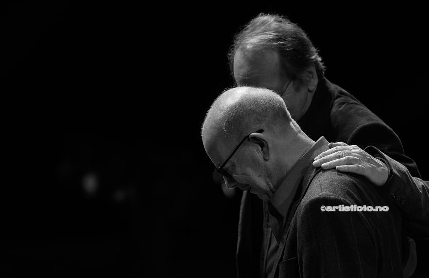To rustne herrer, med Jonas Fjeld og Ole Paus, hadde konsert i Kilden i Kristiansand. Foto: Svein Erik Nomeland