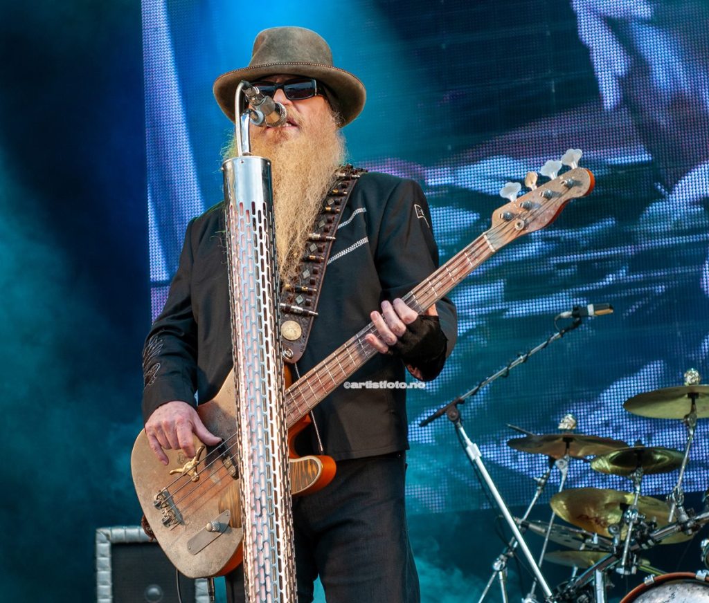 ZZ Top, Dusty Hill på Notodden Bluesfestival 2012. Foto: Svein Erik Nomeland