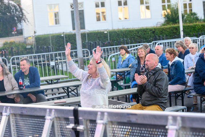 Henning Kvitnes på Skalldyrfestivalen i Mandal. Foto: Marie Launes