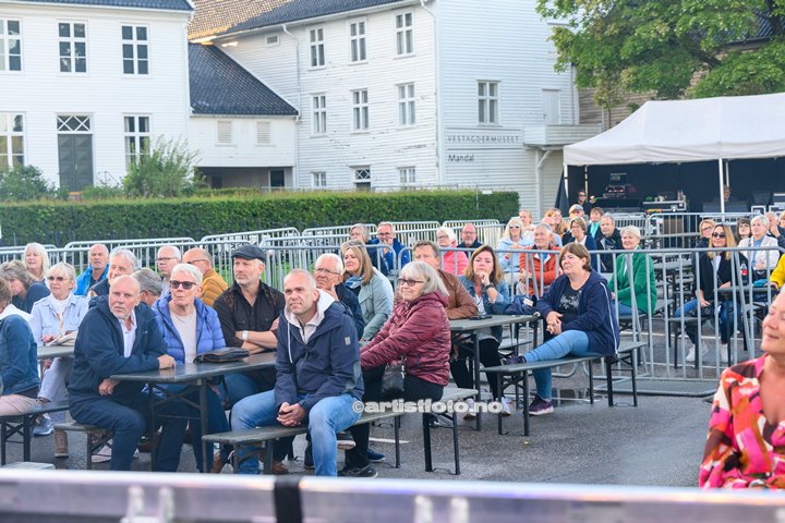 Henning Kvitnes på Skalldyrfestivalen i Mandal. Foto: Marie Launes