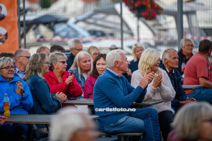 Henning Kvitnes på Skalldyrfestivalen i Mandal. Foto: Marie Launes