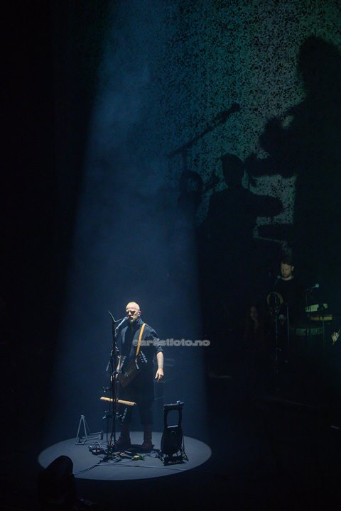 Einar Selvik, Wardruna, i Kilden Kristiansand. Foto: Svein Erik Nomeland