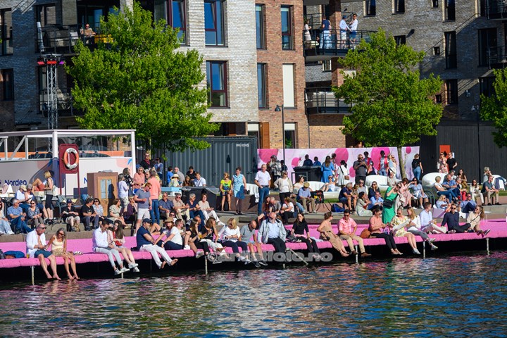 Andrea Bocelli og Kristiansand Symfoniorkester på Bystranda i Kristiansand. Foto: Svein Erik Nomeland