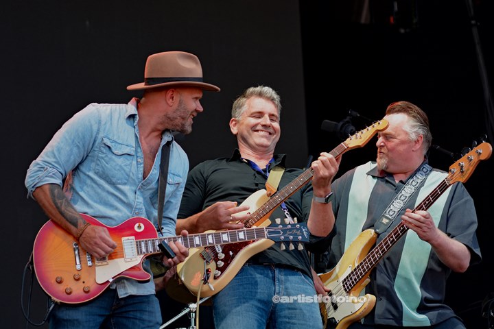 Bård Rannekleiv band , Canal Street i Arendal. Foto: Stine Hommelsgård