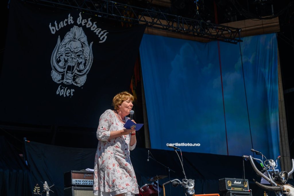 Marianne Borgen, ordfører Oslo åpner Tons of Rock 2022. Foto: Svein Erik Nomeland