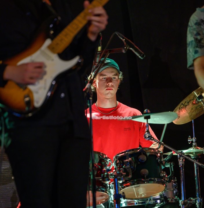 Steinar Heide Bø – trommer. Julian Haugland Commitment Band. Foto: Svein Erik Nomeland