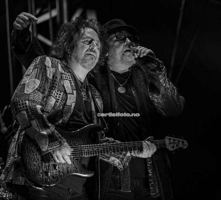 Fra venstre: Steve Lukather og Joseph Williams, Toto, Vulkan Open Air, Oslo. Foto: Svein Erik Nomeland