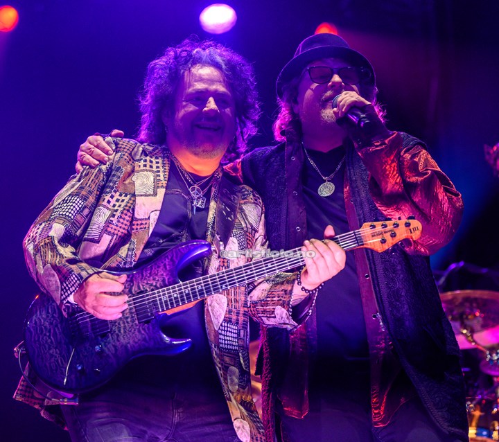 Fra venstre: Steve Lukather og Joseph Williams, Toto, Vulkan Open Air, Oslo. Foto: Svein Erik Nomeland