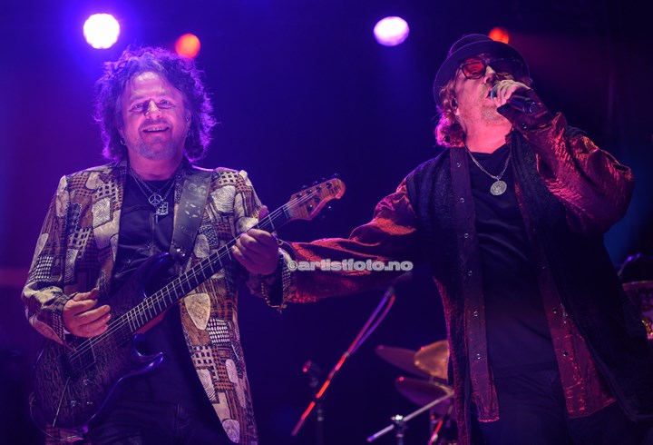 Fra venstre: Steve Lukather og Joseph Williams, Toto, Vulkan Open Air, Oslo. Foto: Svein Erik Nomeland