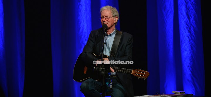 Ingrid Bjørnov og Øystein Sunde i Sandnes Kulturhus. Foto: Svein Erik Nomeland