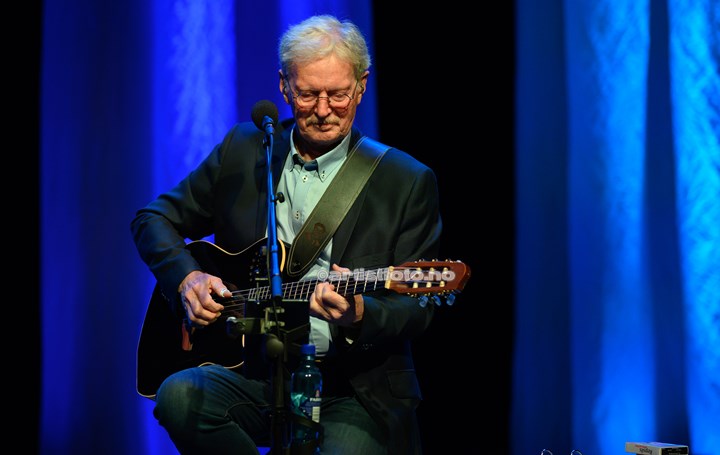 Ingrid Bjørnov og Øystein Sunde i Sandnes Kulturhus. Foto: Svein Erik Nomeland