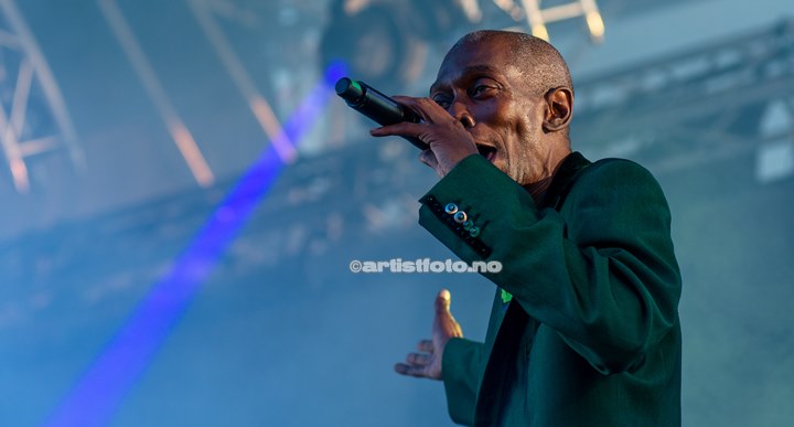 Maxi Jazz , Faithless , Palmesus Kristiansand 20.7.2013. Foto: Svein Erik Nomeland