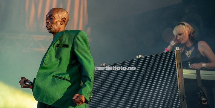 Maxi Jazz , Faithless , Palmesus Kristiansand 20.7.2013. Foto: Svein Erik Nomeland