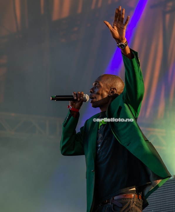 Maxi Jazz , Faithless , Palmesus Kristiansand 20.7.2013. Foto: Svein Erik Nomeland