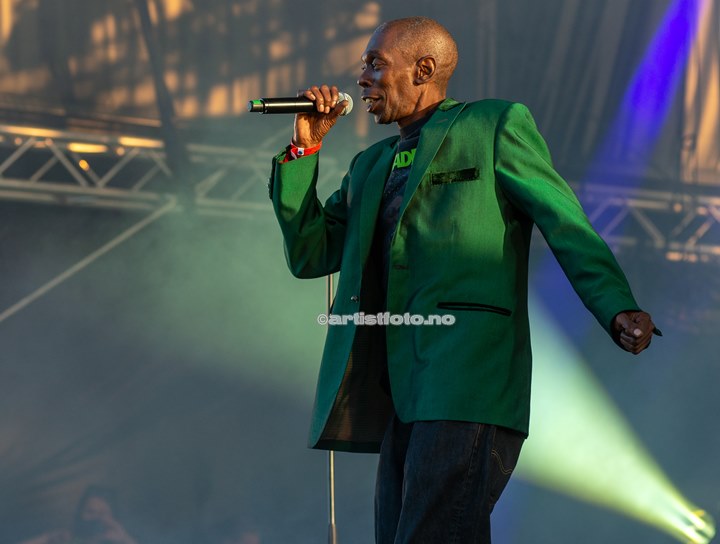 Maxi Jazz , Faithless , Palmesus Kristiansand 20.7.2013. Foto: Svein Erik Nomeland