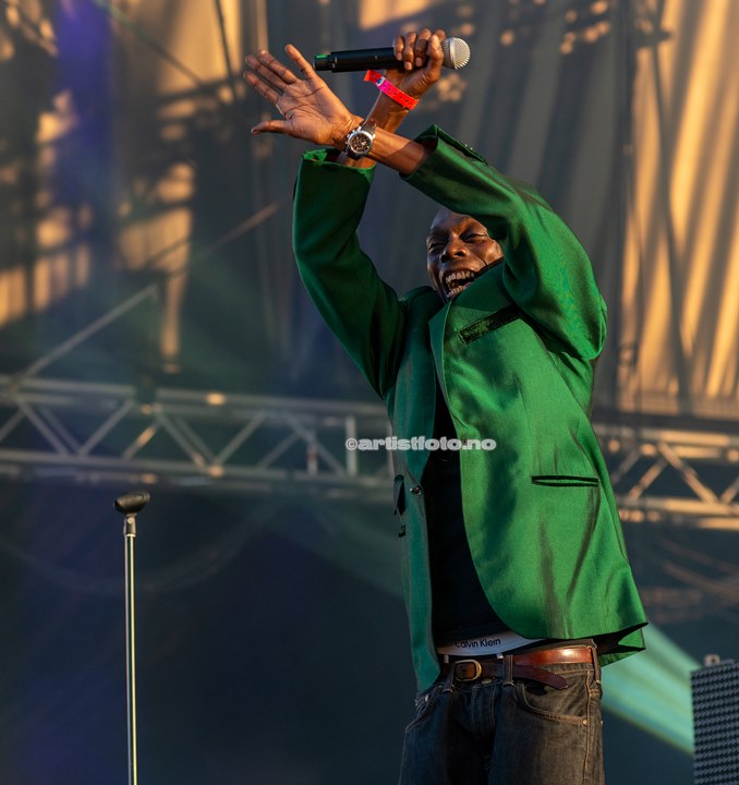 Maxi Jazz , Faithless , Palmesus Kristiansand 20.7.2013. Foto: Svein Erik Nomeland