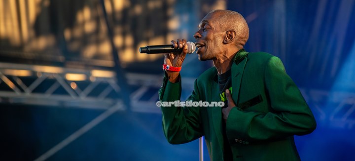 Maxi Jazz , Faithless , Palmesus Kristiansand 20.7.2013. Foto: Svein Erik Nomeland
