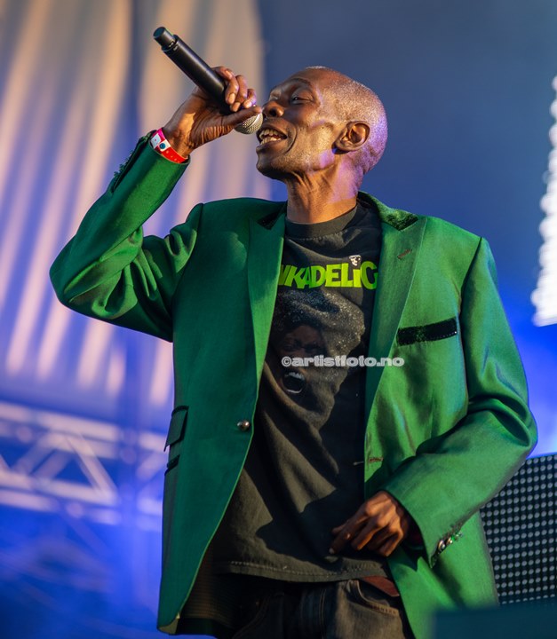 Maxi Jazz , Faithless , Palmesus Kristiansand 20.7.2013. Foto: Svein Erik Nomeland