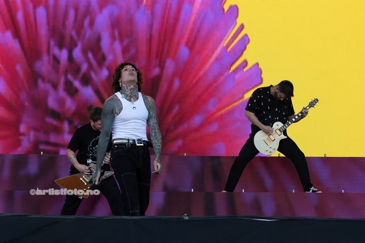 Bring me the Horizon på Tons of Rock 2022. Foto: Millie Steinsdóttir Leirvik