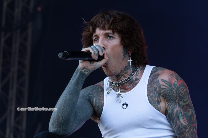 Bring me the Horizon på Tons of Rock 2022. Foto: Millie Steinsdóttir Leirvik