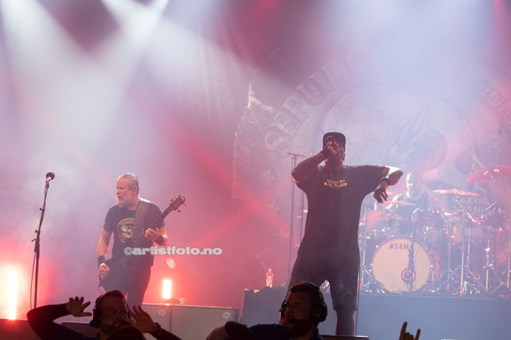 Sepultura på Tons of Rock 2022. Foto: Millie Steinsdóttir Leirvik