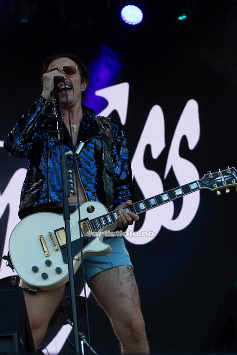 The Darkness på Tons of Rock 2022. Foto: Millie Steinsdóttir Leirvik