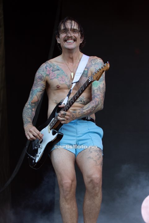 The Darkness på Tons of Rock 2022. Foto: Millie Steinsdóttir Leirvik