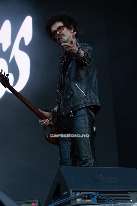 The Darkness på Tons of Rock 2022. Foto: Millie Steinsdóttir Leirvik