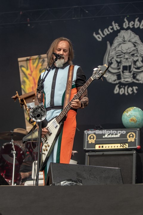 Black Debbath på Tons of Rock 2023. Foto: Millie Steinsdóttir Leirvik