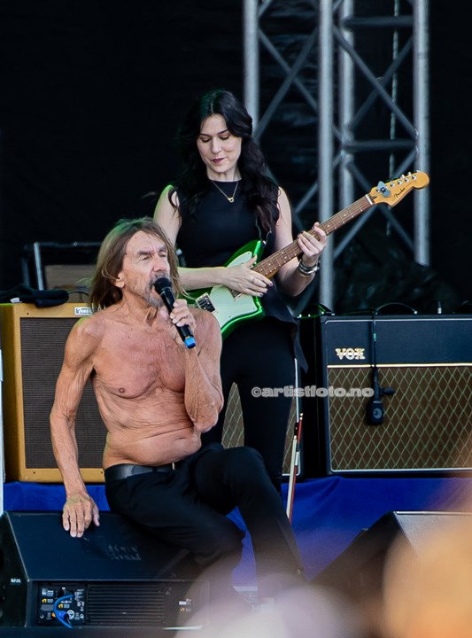 Iggy Pop på Tons of Rock 2023. Foto: Millie Steinsdóttir Leirvik