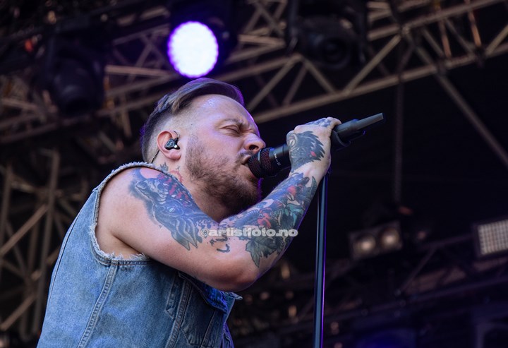 Architects på Tons of Rock 2023. Foto: Millie Steinsdóttir Leirvik