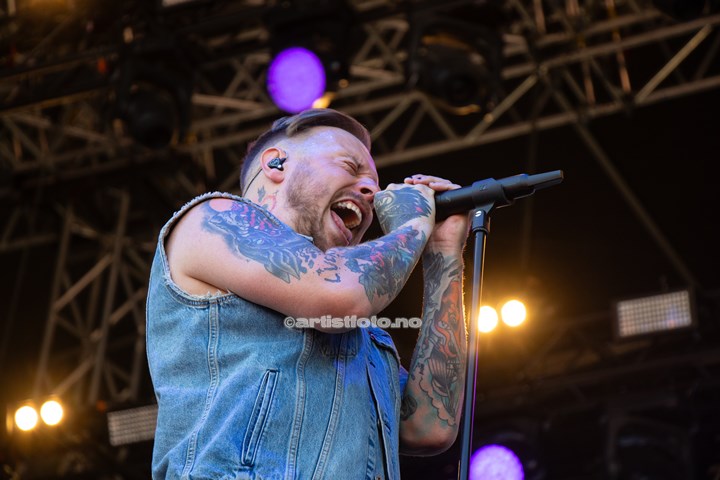 Architects på Tons of Rock 2023. Foto: Millie Steinsdóttir Leirvik