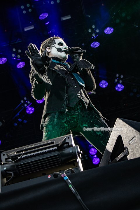 Ghost på Tons of Rock 2023. Foto: Millie Steinsdóttir Leirvik