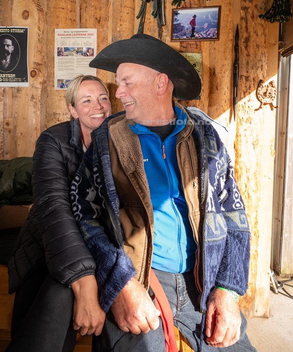 Arvid Mæland med kjæresten Anette Bilstad på Sommerfest i Kongsdalen, Foto: Svein Erik Nomeland