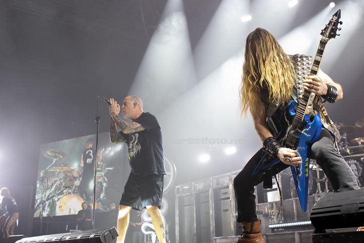 Pantera, fra venstre: Rex Brown og Zakk Wylde, , Oslo Spektrum. Foto: Millie Steinsdóttir Leirvik