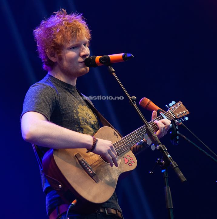 Ed Sheeran, Hove, Arendal 27.06.2012. Foto: Svein Erik Nomeland