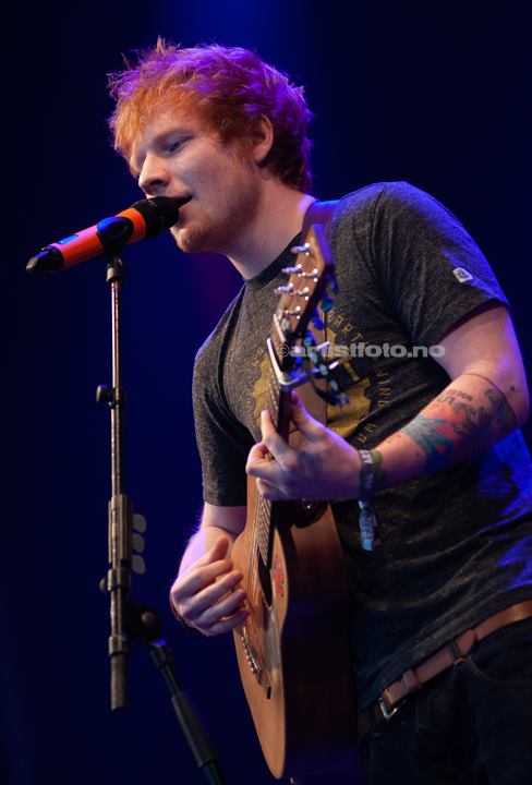 Ed Sheeran, Hove, Arendal 27.06.2012. Foto: Svein Erik Nomeland