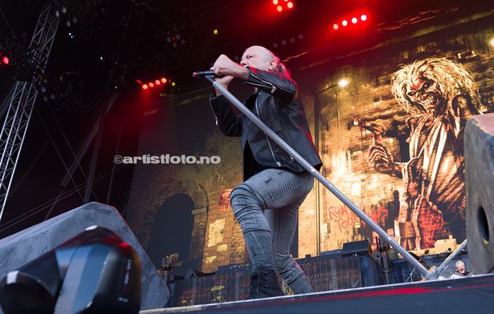 Bruce Dickinson, Iron Maiden, Lyse Arena, Stavanger. Foto: Svein Erik Nomeland