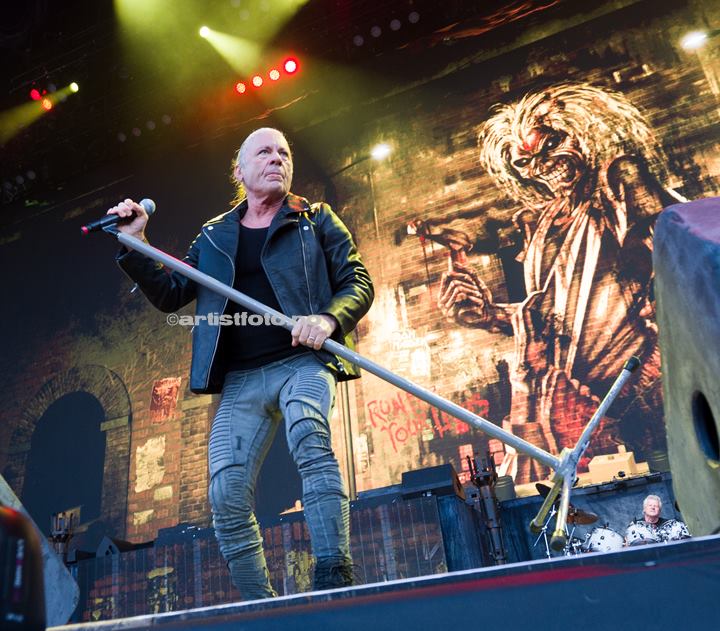Bruce Dickinson, Iron Maiden, Lyse Arena, Stavanger. Foto: Svein Erik Nomeland